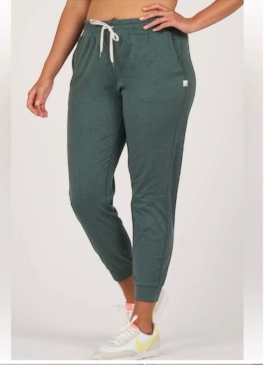 Vuori Pants - Vuori Womens Jogger The Rise The Shine Sz. M Medium Pull on Adjustable Logo Gym